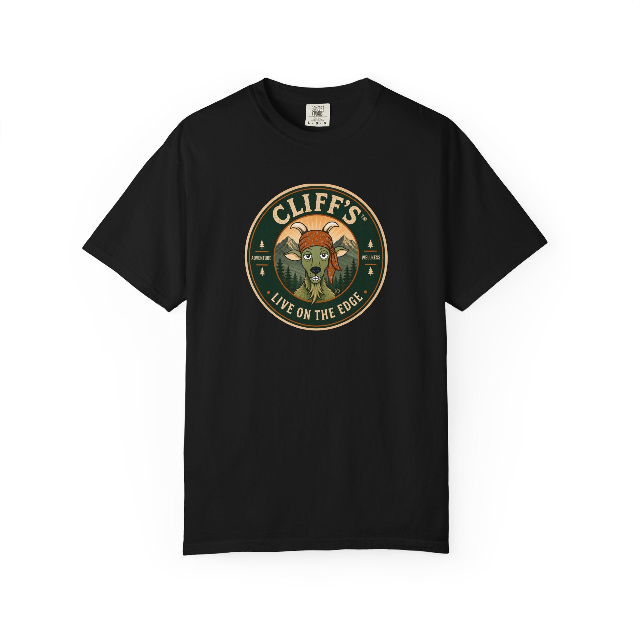Cliff's™ Live on the Edge Logo T-Shirt | Heavyweight Premium Tee