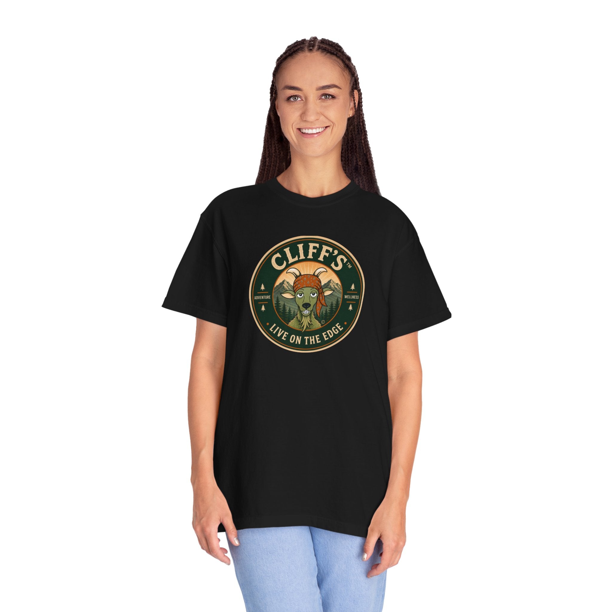 Cliff's™ Live on the Edge Logo T-Shirt | Heavyweight Premium Tee