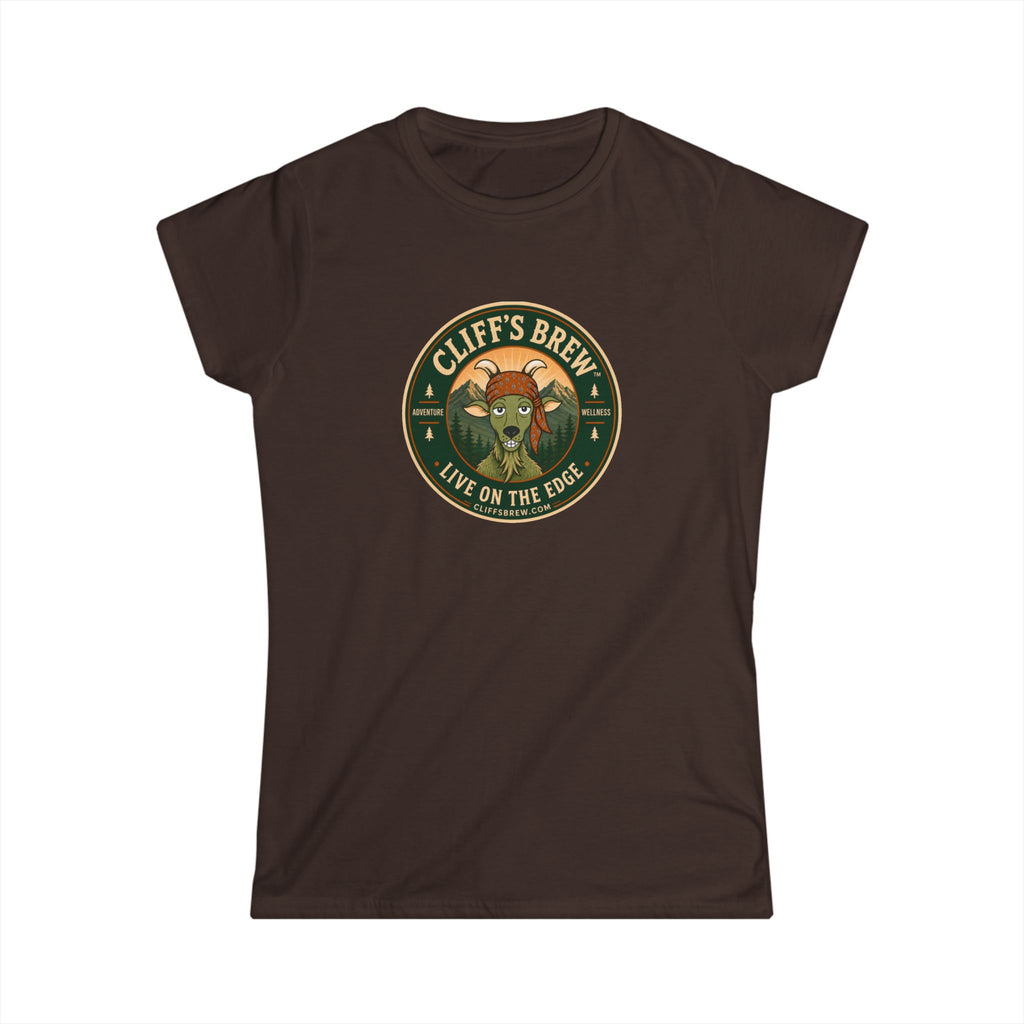 Cliff's™ Live on the Edge Women's Fitted Logo Tee