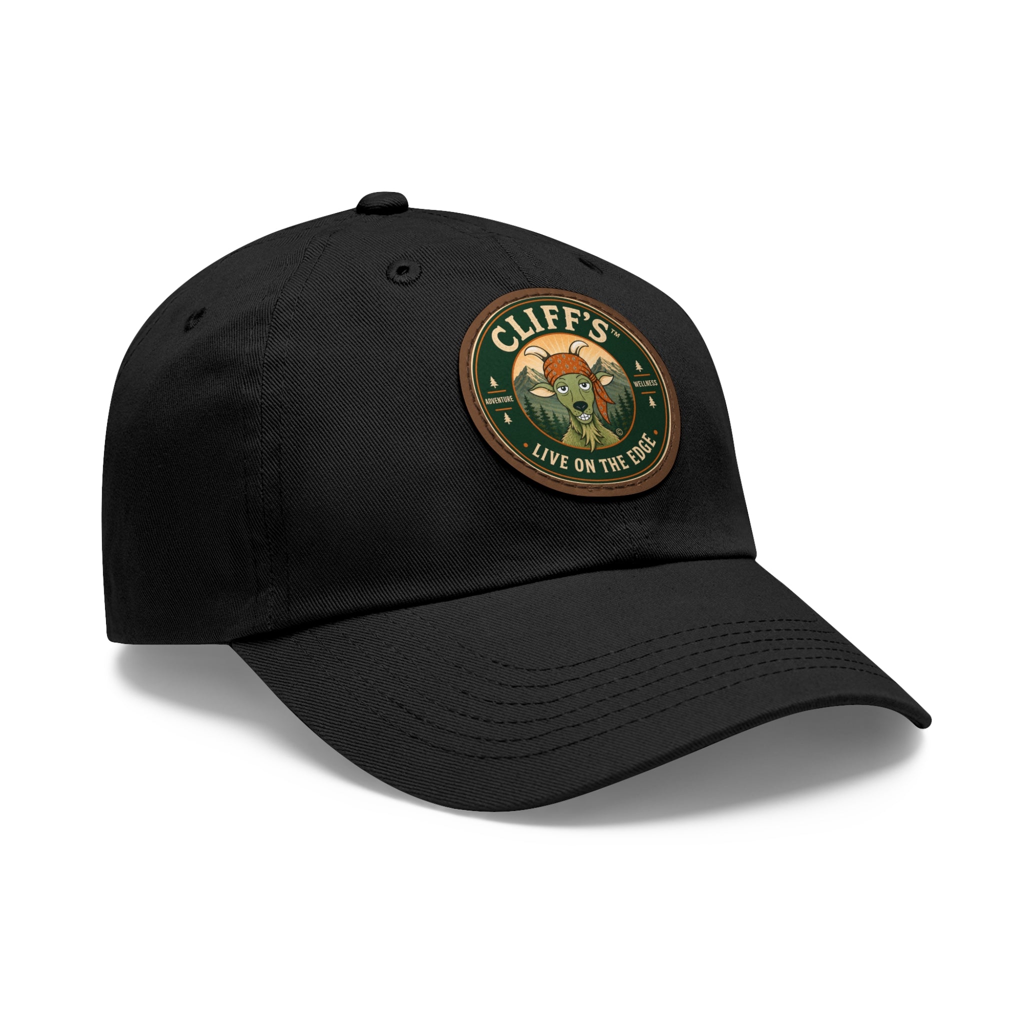 Cliff’s Live on the Edge Leather Patch Baseball Cap