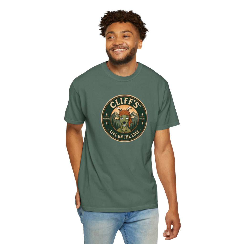 Cliff's™ Live on the Edge Logo T-Shirt | Heavyweight Premium Tee