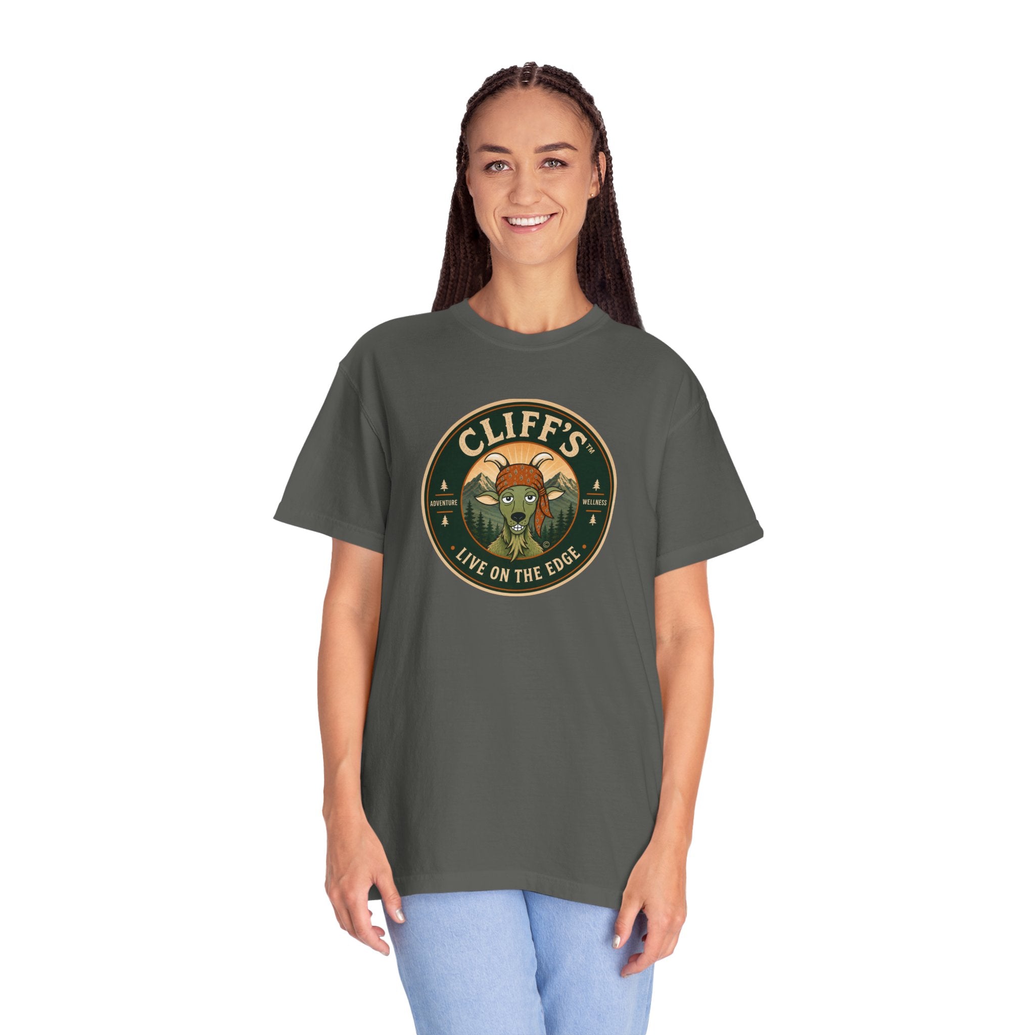Cliff's™ Live on the Edge Logo T-Shirt | Heavyweight Premium Tee