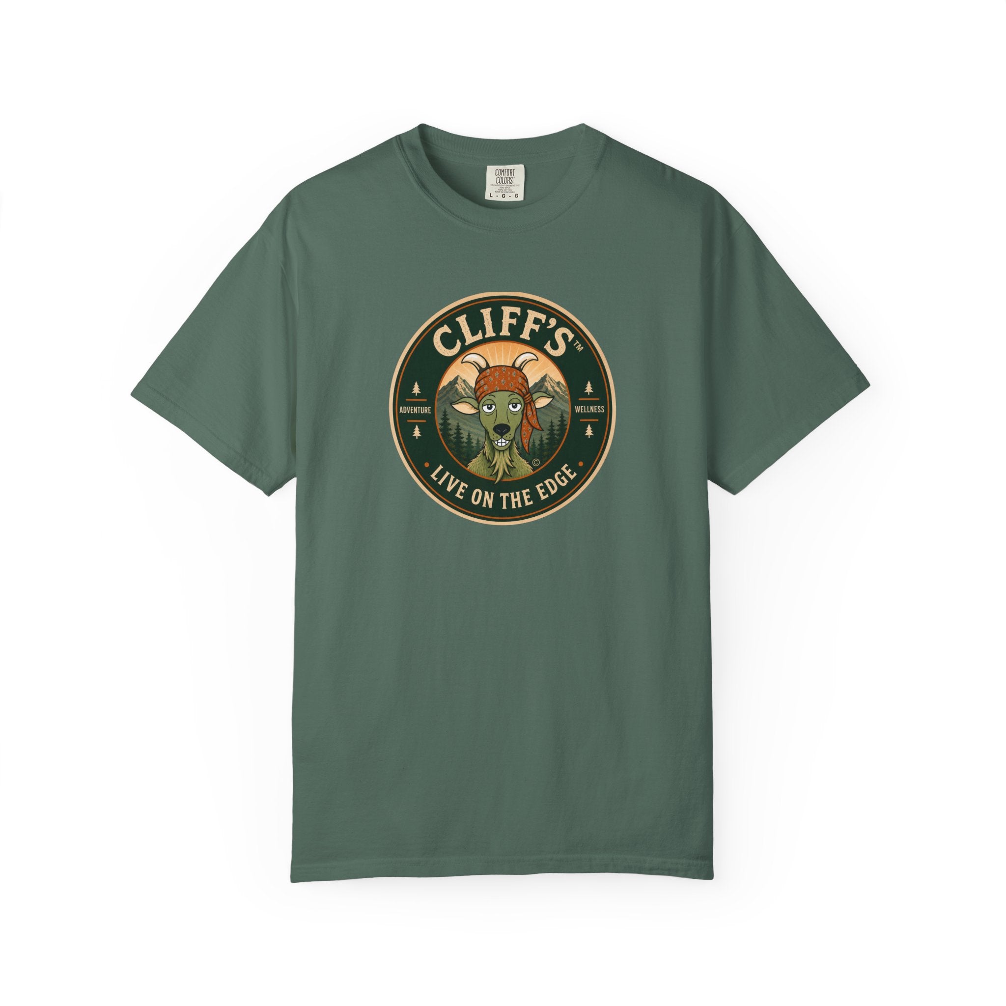 Cliff's™ Live on the Edge Logo T-Shirt | Heavyweight Premium Tee