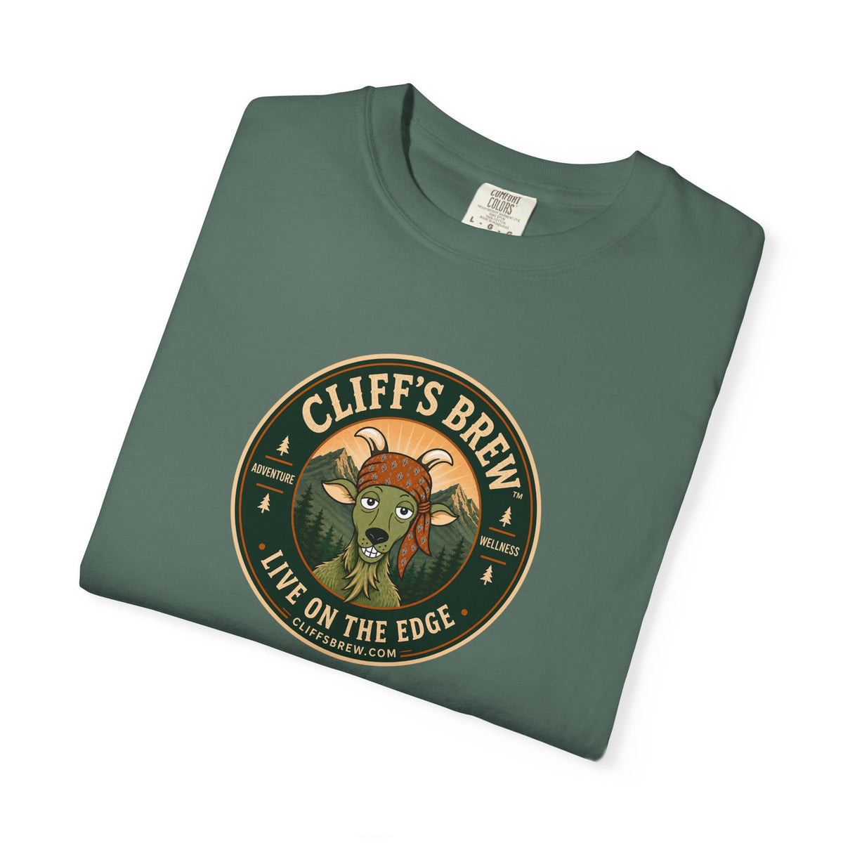Cliff's™ Live on the Edge Logo T-Shirt | Heavyweight Premium Tee