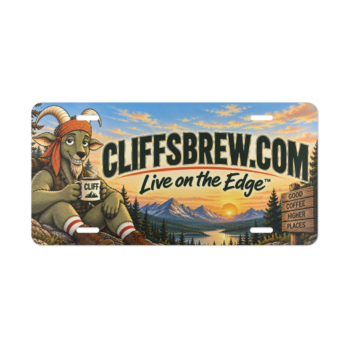 Cliff'sBrew Vanity Plate, License Plate