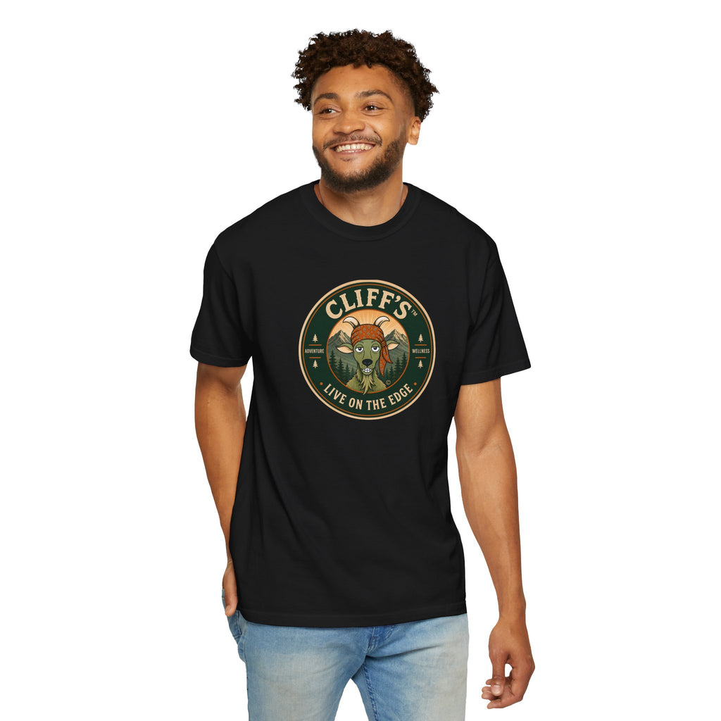 Cliff's™ Live on the Edge Logo T-Shirt | Heavyweight Premium Tee
