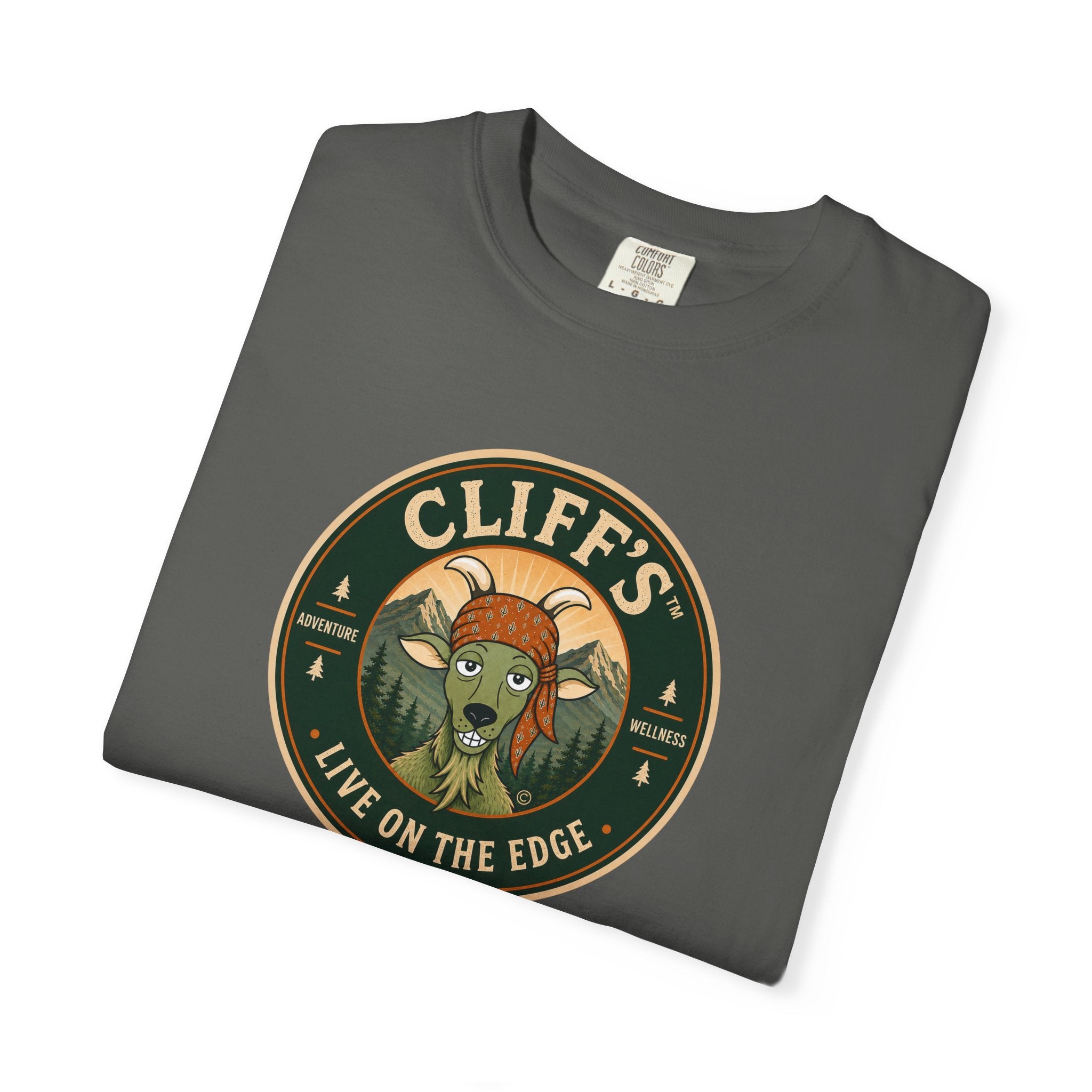 Cliff's™ Live on the Edge Logo T-Shirt | Heavyweight Premium Tee