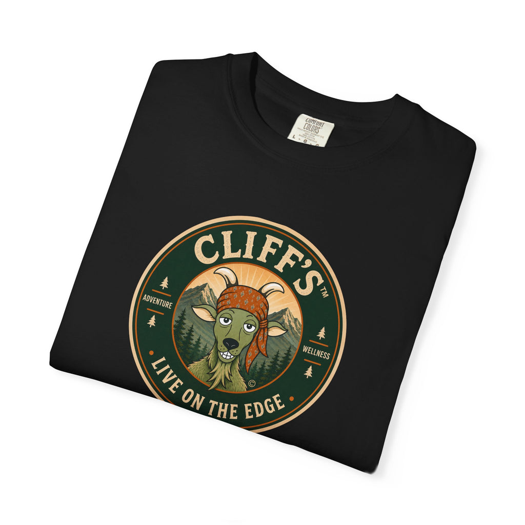 Cliff's™ Live on the Edge Logo T-Shirt | Heavyweight Premium Tee
