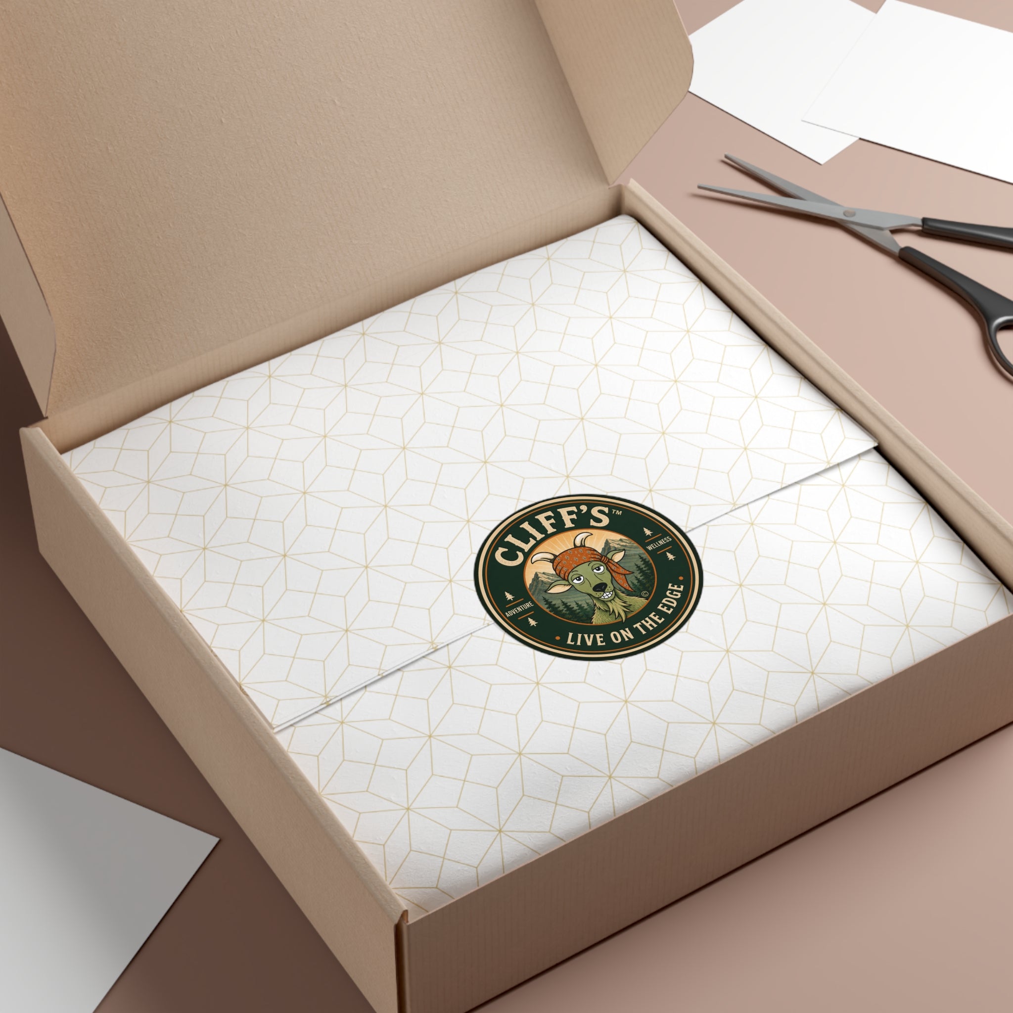 Cliff's™ Live on the Edge Round Logo Vinyl Sticker