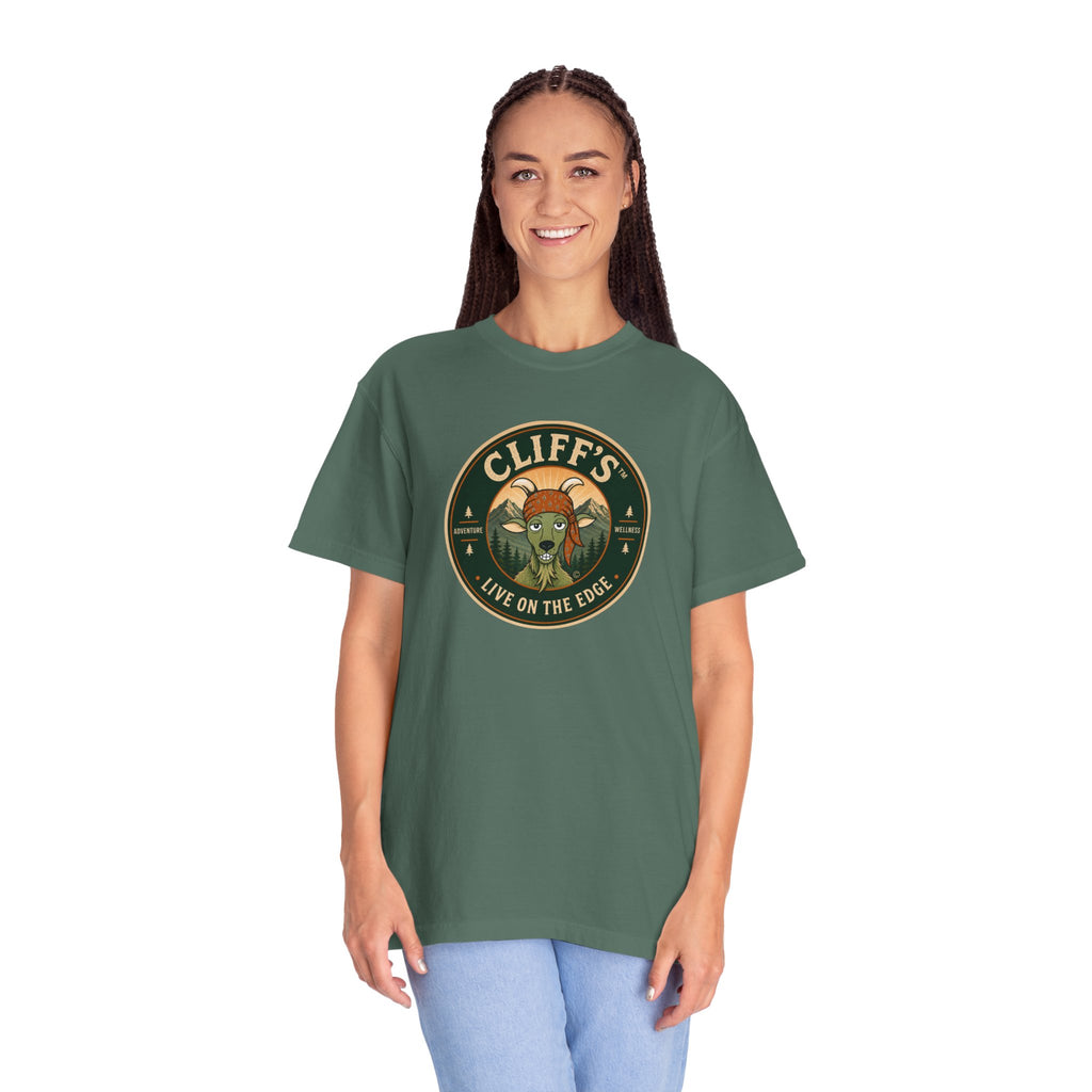 Cliff's™ Live on the Edge Logo T-Shirt | Heavyweight Premium Tee