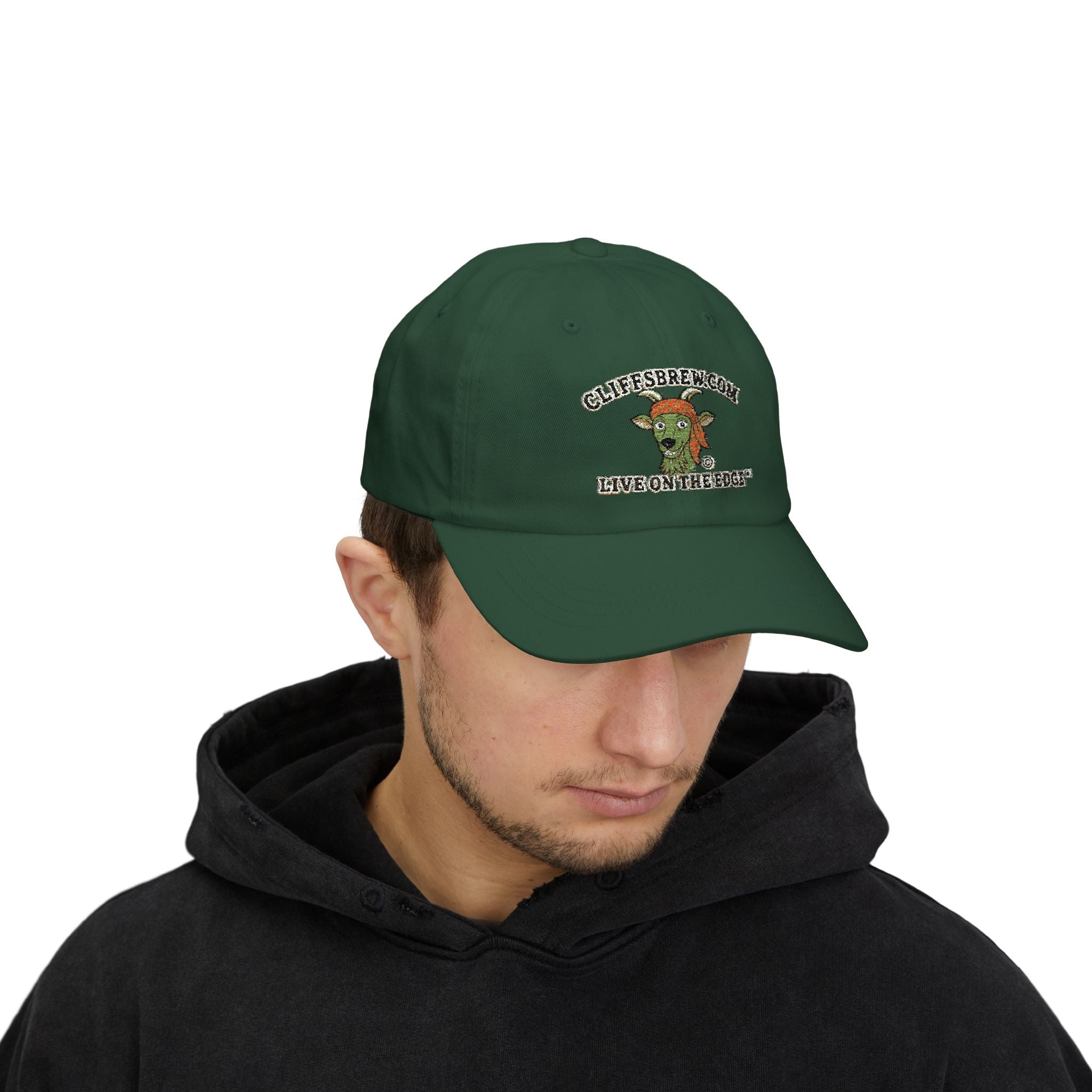 Cliff's Brew™ "Live on the Edge" Embroidered Cotton Cap