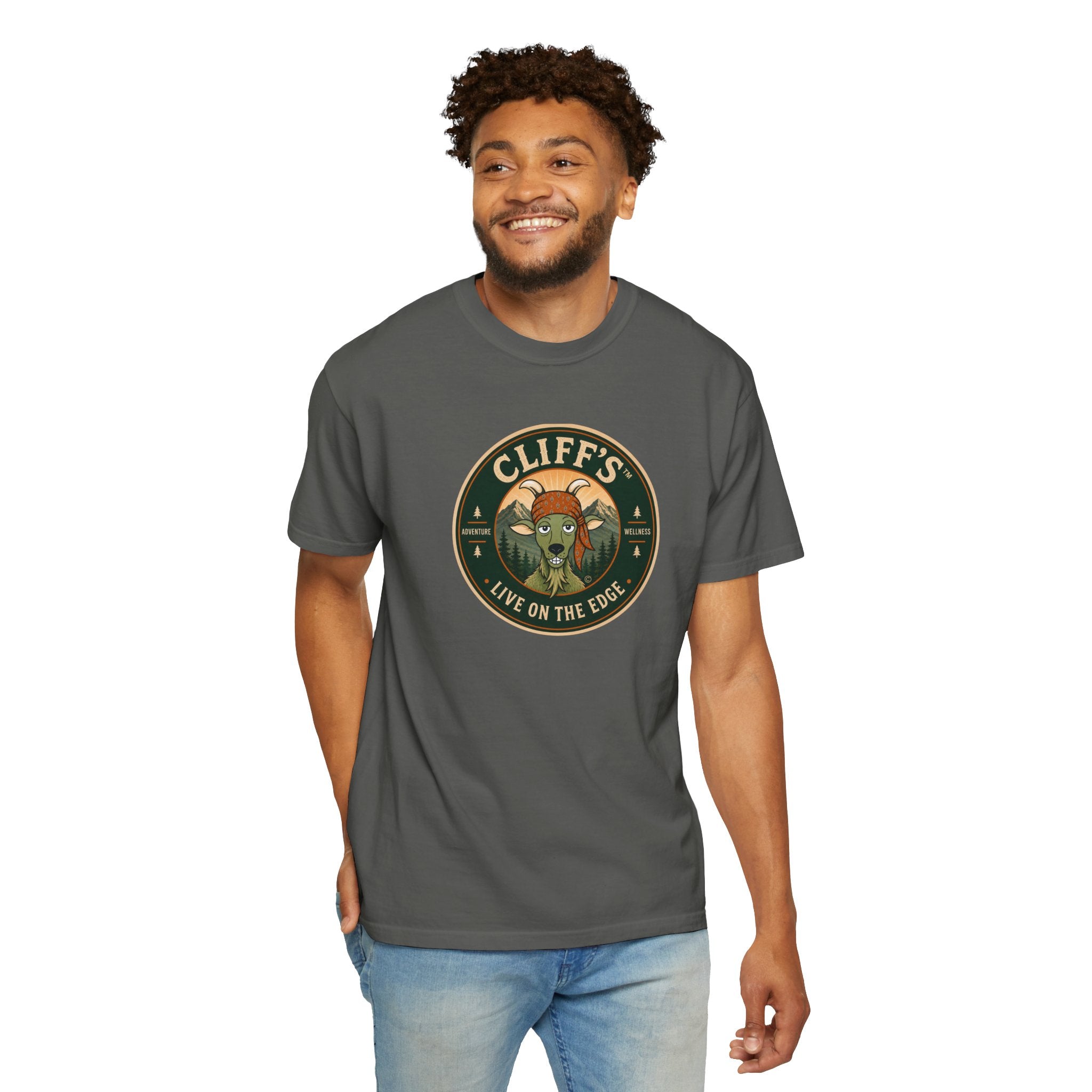 Cliff's™ Live on the Edge Logo T-Shirt | Heavyweight Premium Tee