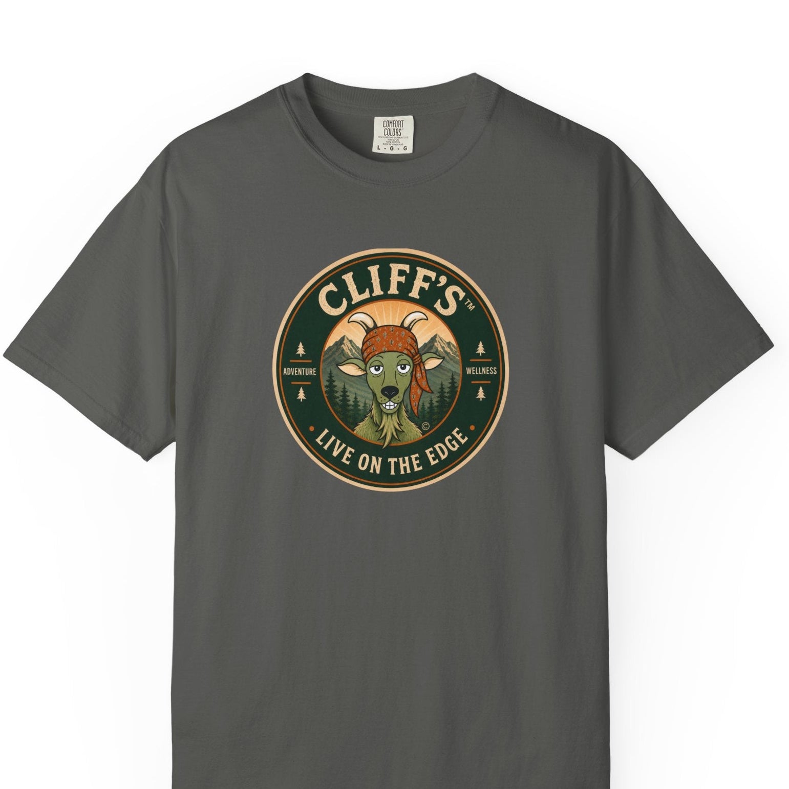 Cliff's™ Live on the Edge Logo T-Shirt | Heavyweight Premium Tee