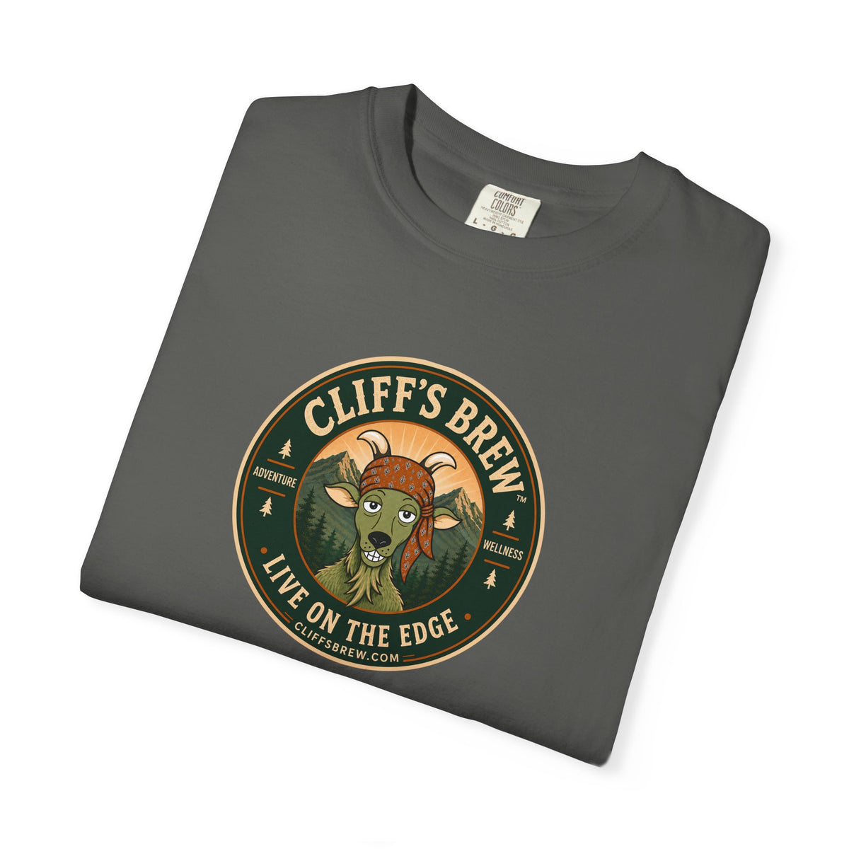 Cliff's™ Live on the Edge Logo T-Shirt | Heavyweight Premium Tee