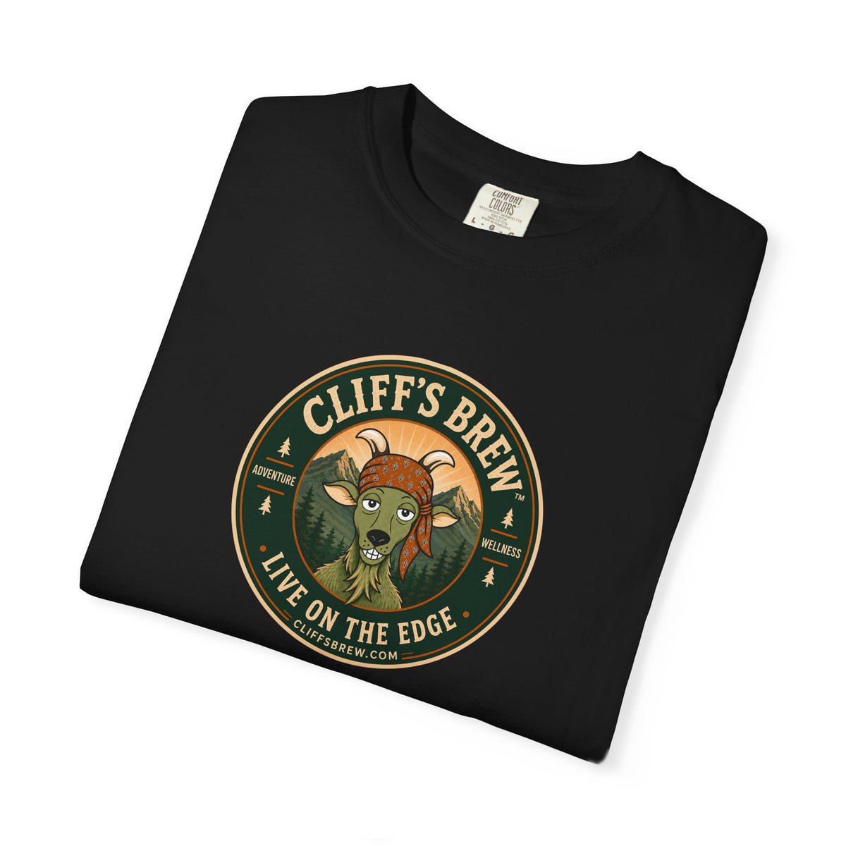 Cliff's™ Live on the Edge Logo T-Shirt | Heavyweight Premium Tee