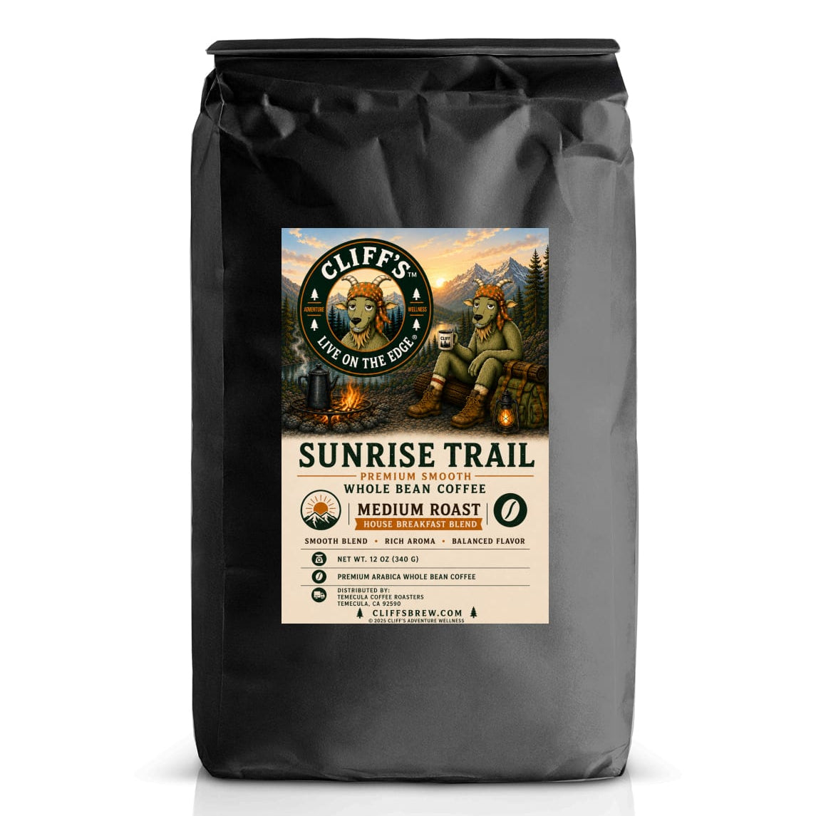 Cliff's™ Sunrise Trail, Whole Bean Coffee