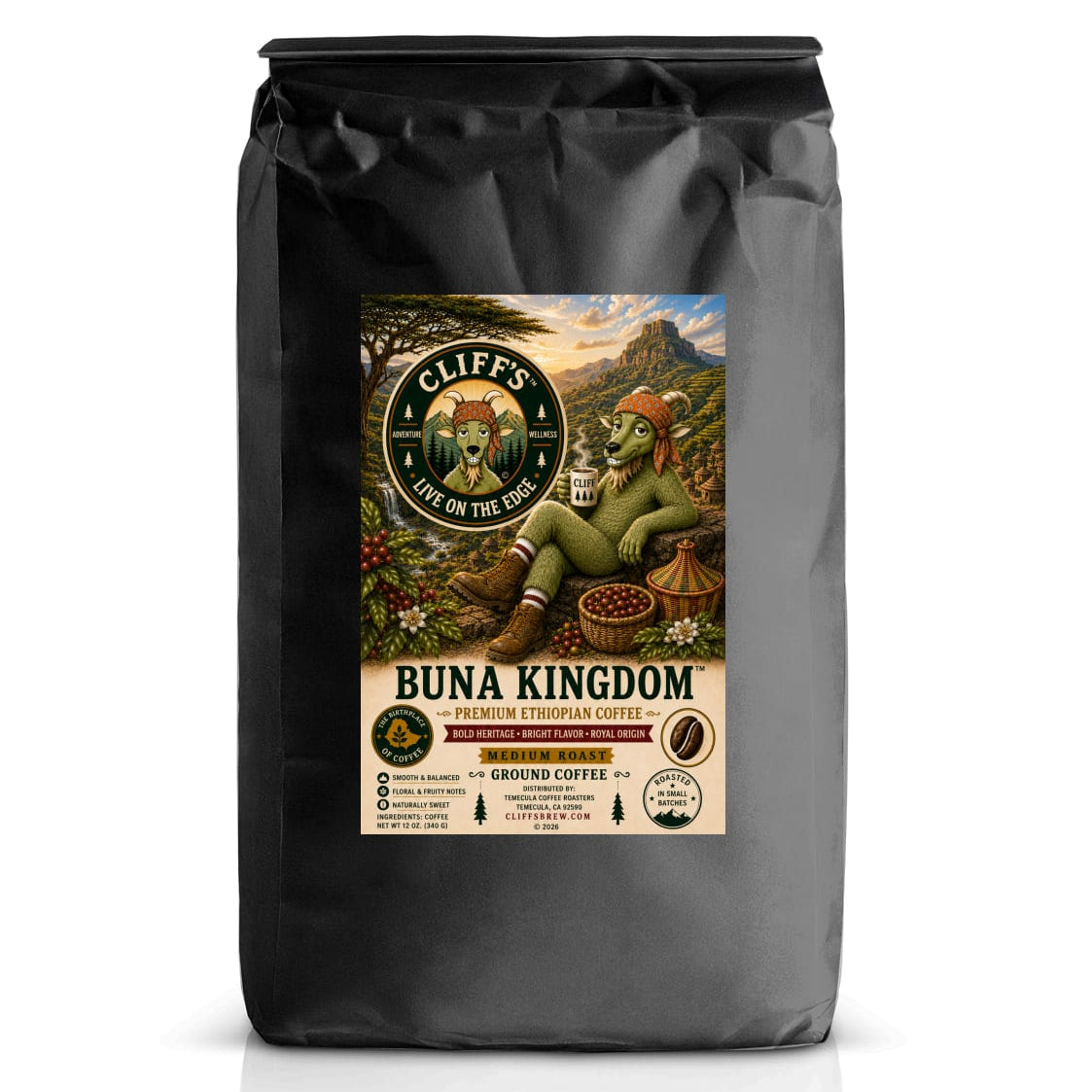 Cliff's™ Buna Kingdom™ Ground Coffee