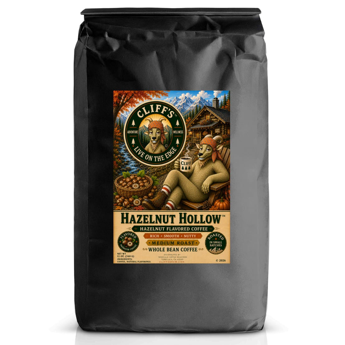 Cliff's Hazelnut Hollow™ Whole Bean Coffee