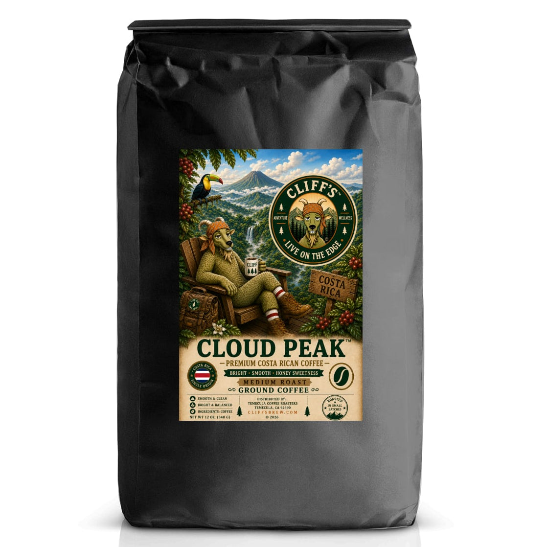 Cliff's™ Cloud Peak™ Ground Coffee