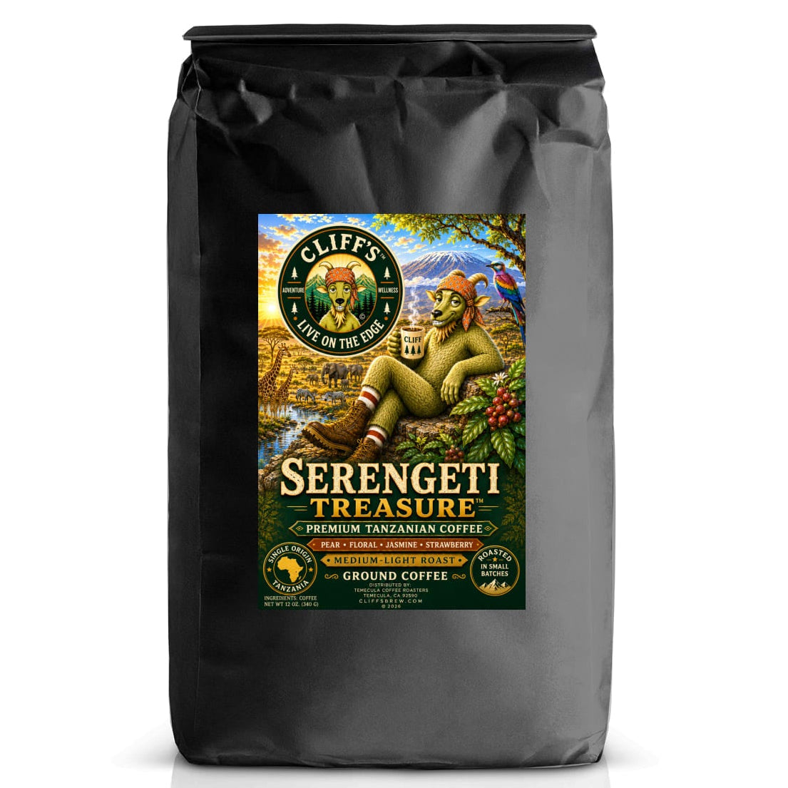 Cliff's™ Serengeti Treasure™ Ground Coffee