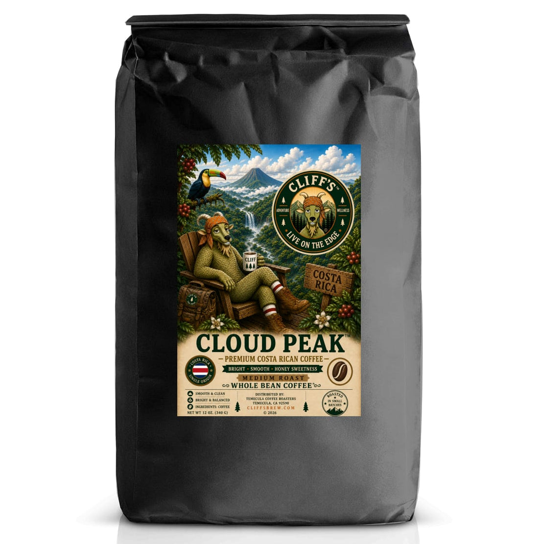 Cliff's™ Cloud Peak™ Whole Bean Coffee