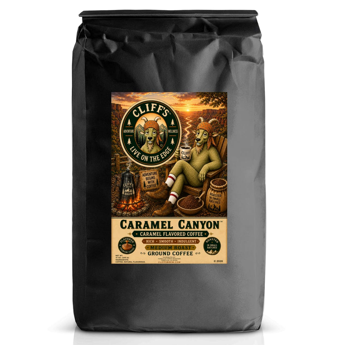 Cliff's™ Caramel Canyon™ Ground Coffee