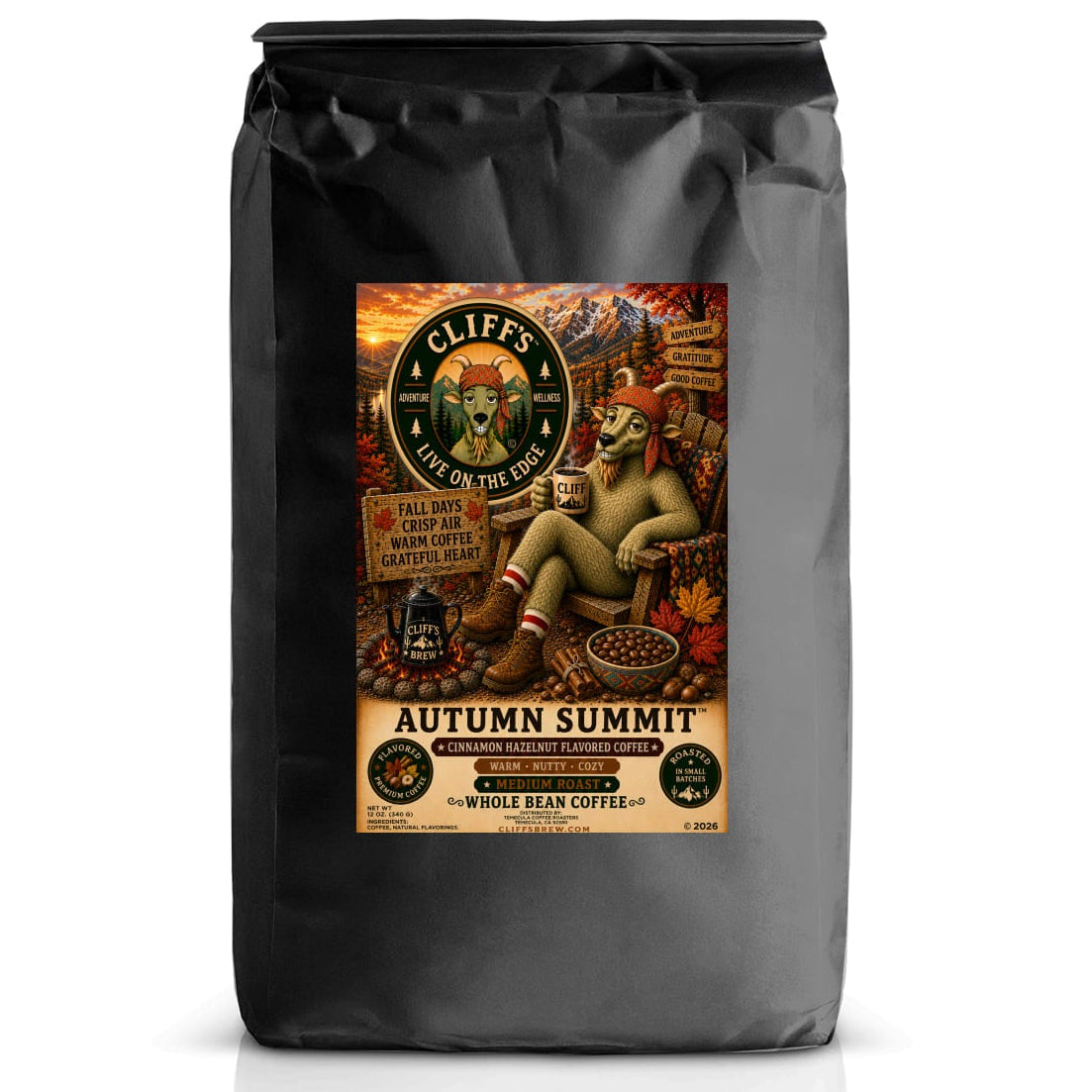 Cliff's™ Autumn Summit™ Seasonal Whole Bean Coffee