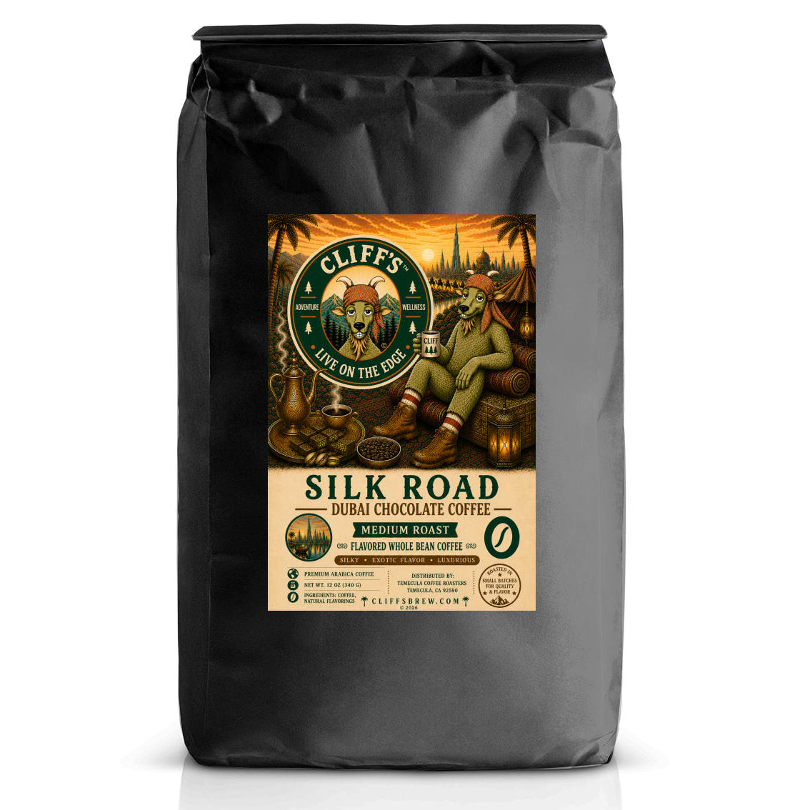Cliff's Silk Road™, Dubai Chocolate Whole Bean Coffee