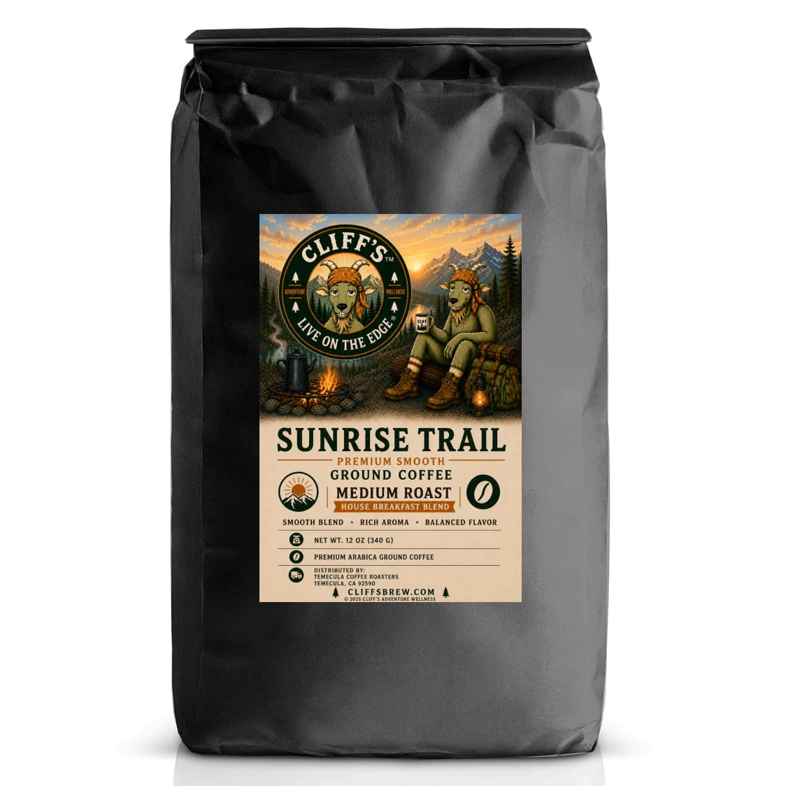 Cliff's™ Sunrise Trail, Ground Coffee